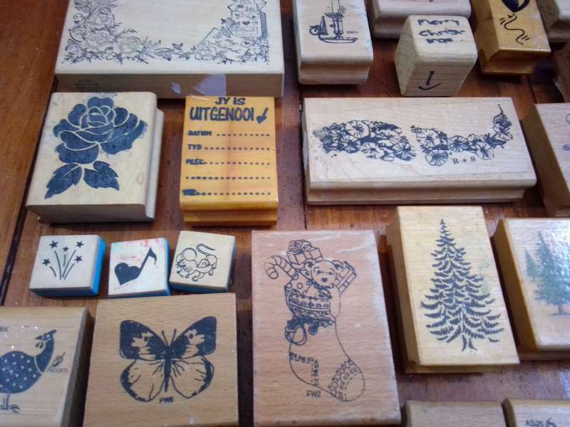 62 x Vintage / Retro Rubber Stamps