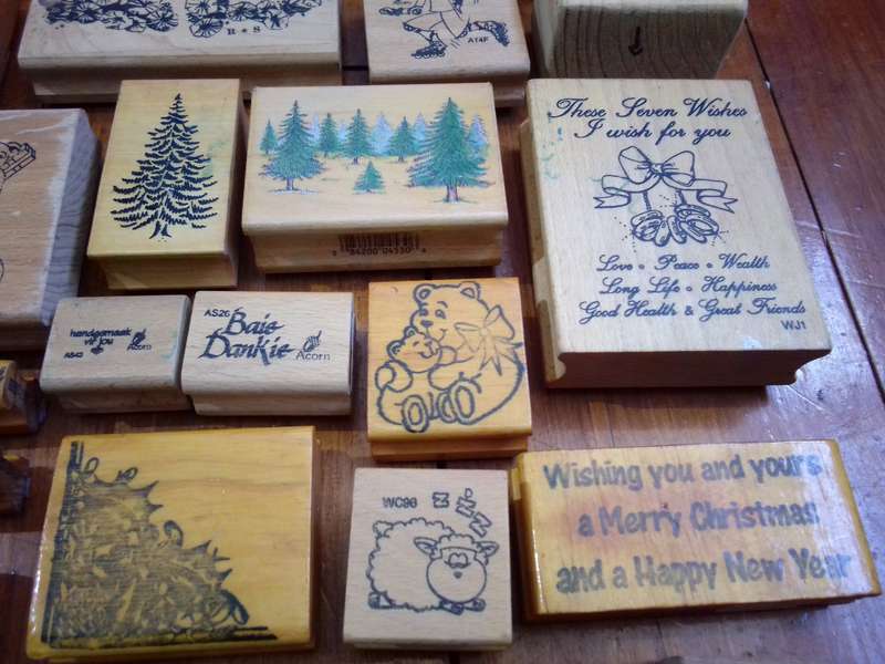 62 x Vintage / Retro Rubber Stamps