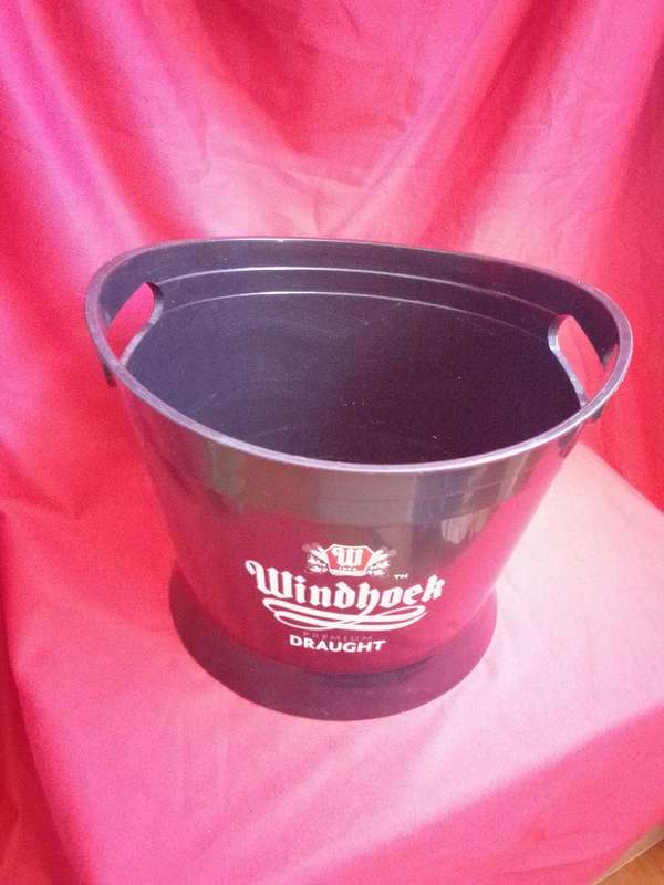 Large Hard Plastic Windhoek Draught Ice Bucket