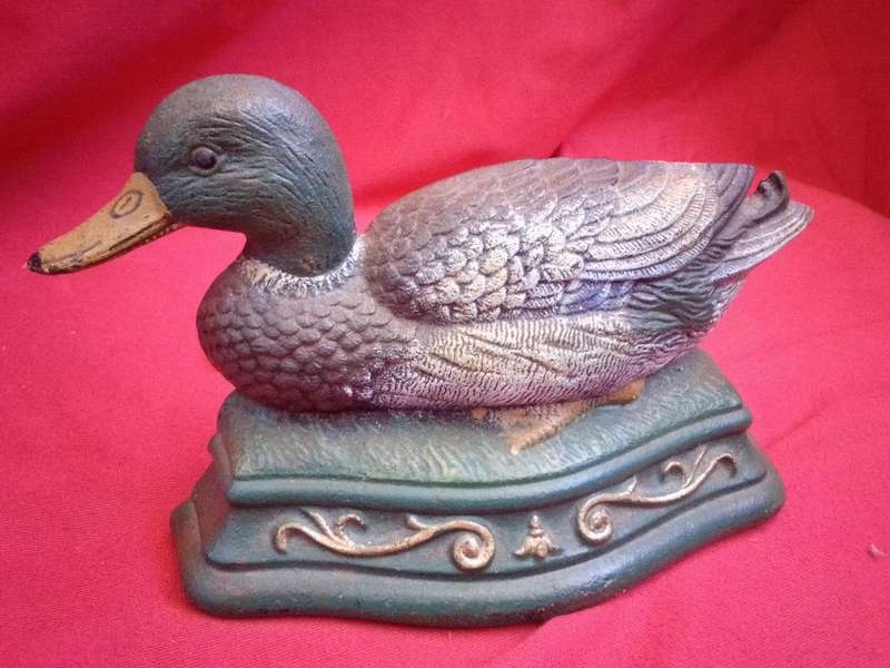 Vintage Wright Studios Cast Iron Door Stopper