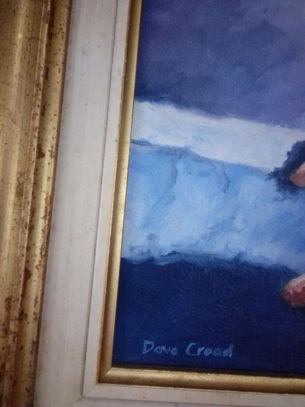 Stunning Oil on Board 'Nude' by Popular SA Artist Dave Croad Titled Pathos