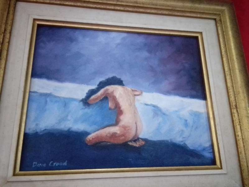 Stunning Oil on Board 'Nude' by Popular SA Artist Dave Croad Titled Pathos