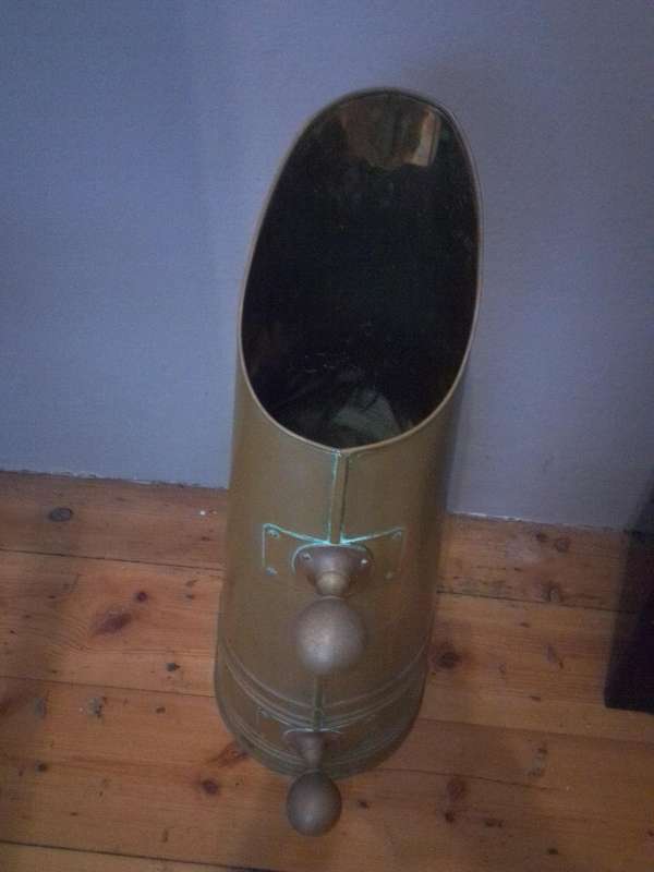 Large Edwardian Brass Coal Scoop