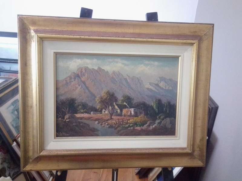 Stunning 'Landscape' Oil on Board by Internationally Acclaimed SA Artist Victor Visser (1907 - 1995)