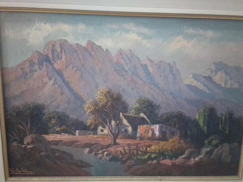 Stunning 'Landscape' Oil on Board by Internationally Acclaimed SA Artist Victor Visser (1907 - 1995)