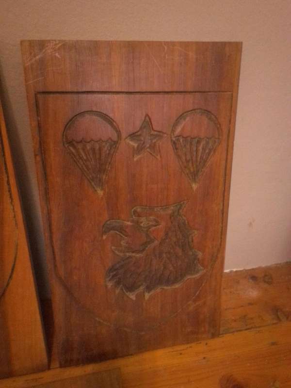 SA Parachute Battalion (1978 - 79) Wooden Plaques + Boer War Era Clay Plaque