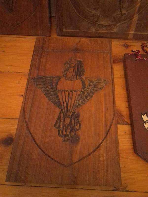 SA Parachute Battalion (1978 - 79) Wooden Plaques + Boer War Era Clay Plaque