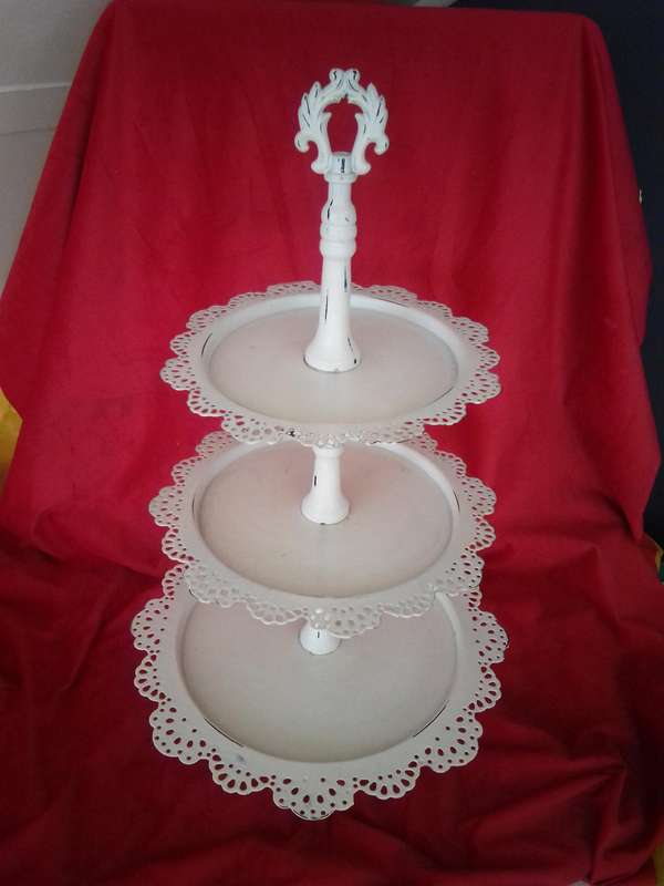 Large Vintage 3 Tray Tart Stand