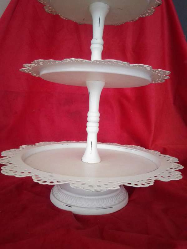 Large Vintage 3 Tray Tart Stand