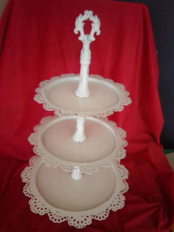 Large Vintage 3 Tray Tart Stand