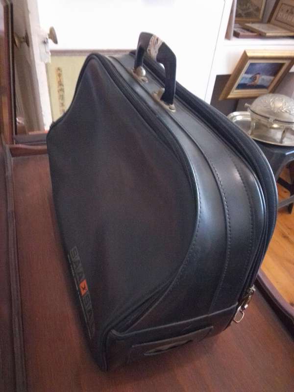 Rare 80's SAA / SAL 'Captains' Leather Hand Luggage / Carry Bag