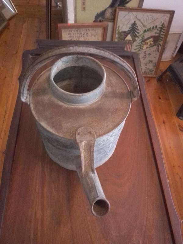 Vintage W.J. Palmer & Co Galvanized 1 (1/2) Gallon Watering Can