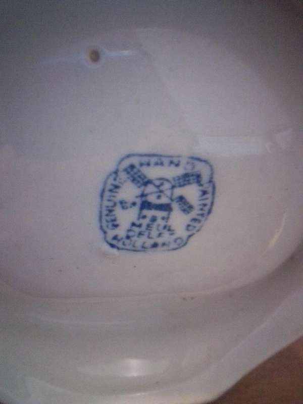 Vintage Delft Holland Blue & White Ashtray