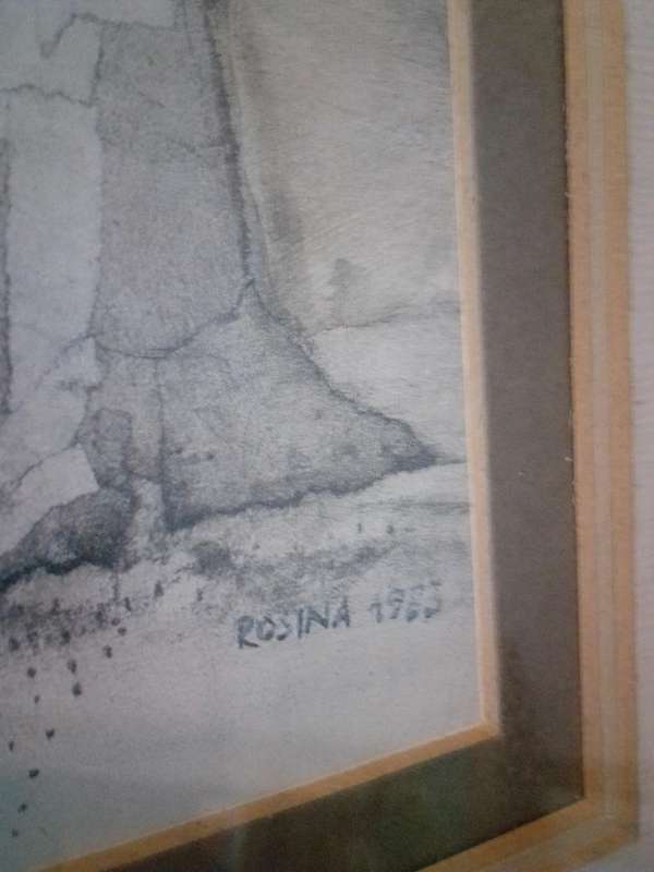 Stunning Foil Mixed Media by Rosina Wachtmeister (1939 - ) Signed & date 1983