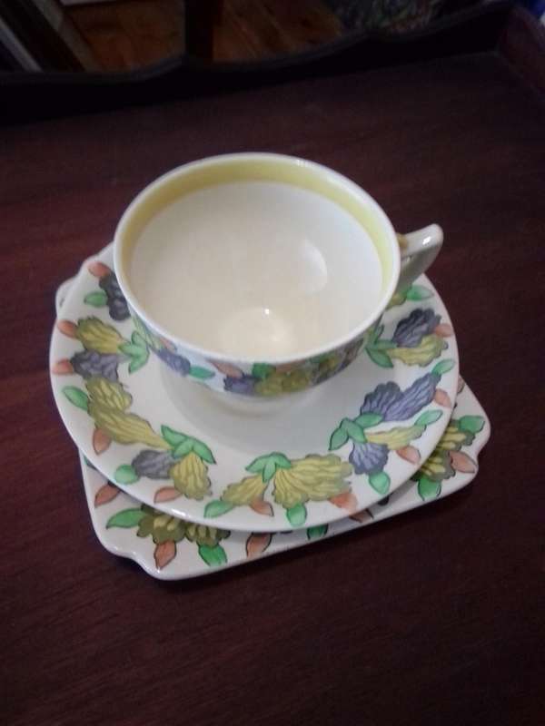 Circa 1930's Royal Doulton 'Azalea' Trio