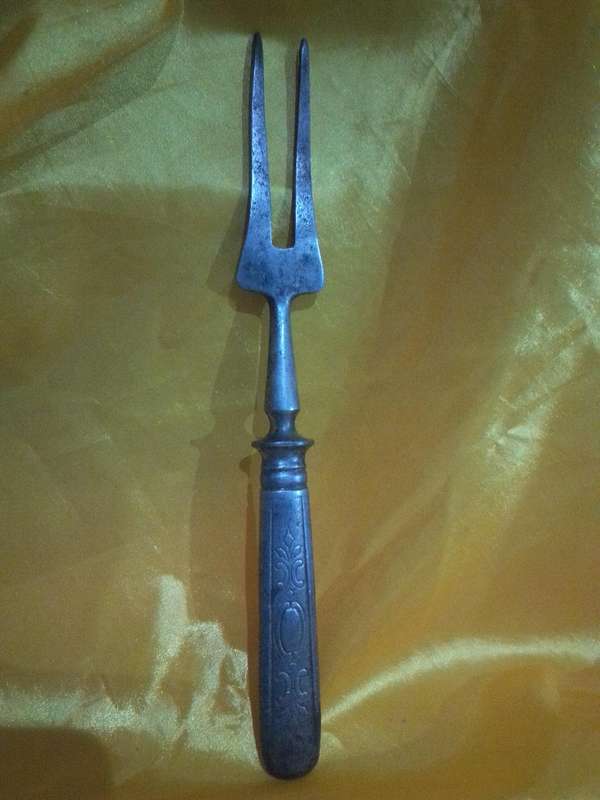 Victorian Iron Forged Carvery Fork