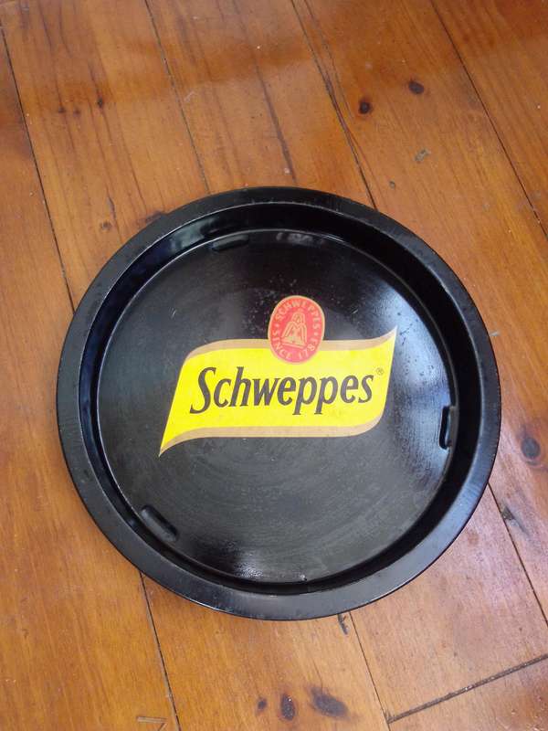 Retro Schweppes Enameled Tray