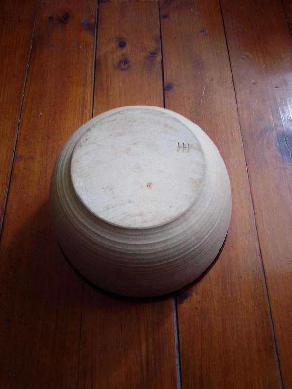 HH Pottery Large Stoneware Glazed Mixing Bowl
