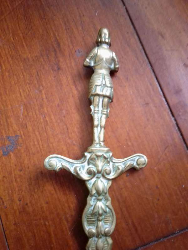 Vintage Brass Ornamental Dagger