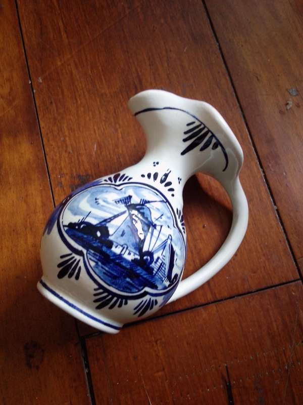 Vintage Delft Holland Blue & White Pitcher