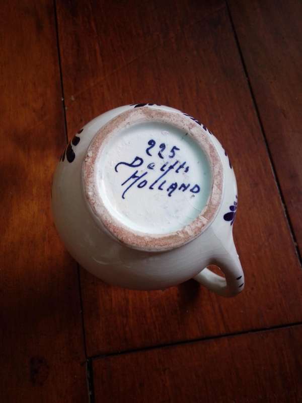 Vintage Delft Holland Blue & White Pitcher