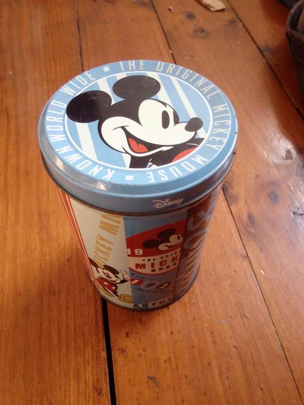 Retro Disney Original Mickey Mouse Brand Tin