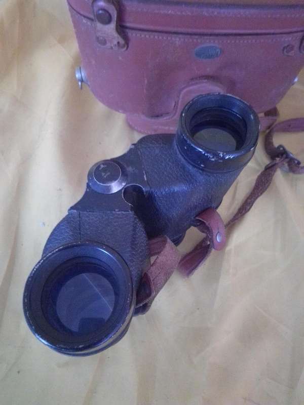 Vintage Vesper Optic8 Fieldmaster 7 X 35 Binoculars In Original Leather Pouch