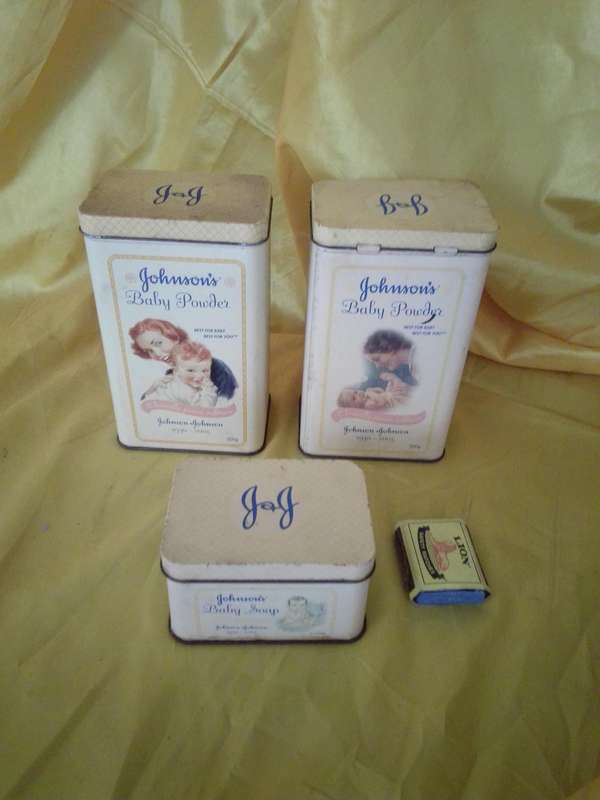 Set of Three Johnson & Johnson 1930 - 2005 Tins