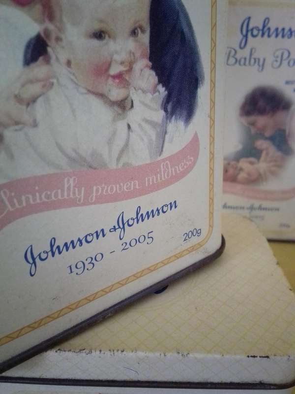 Set of Three Johnson & Johnson 1930 - 2005 Tins