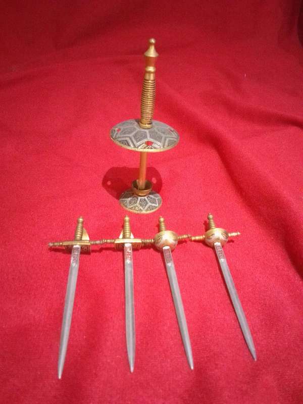 Vintage Toledo Miniature Swords