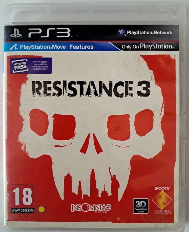 Resistance 3 fir PS3 Complete Game + Manual  - Good Condition!