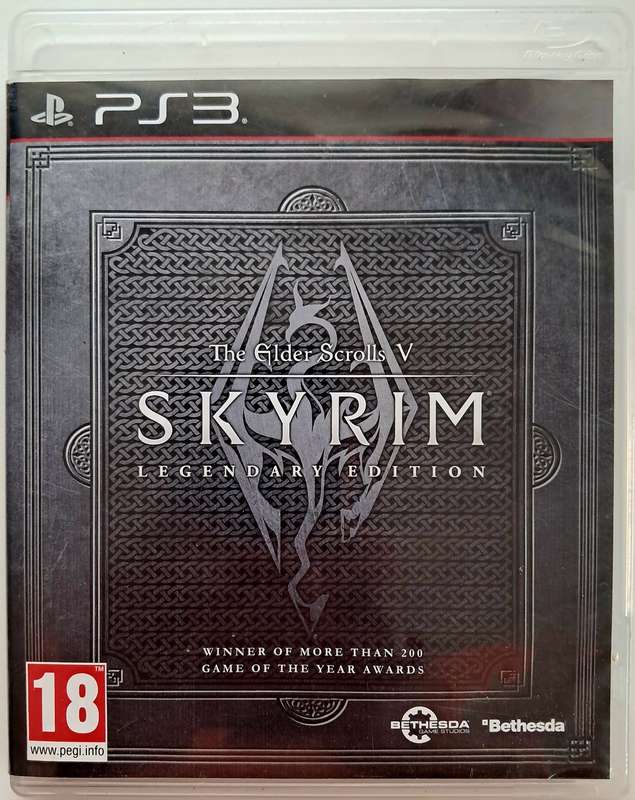 The Elder Scroll V : Skyrim [Legendary Edition] for PS3 Complete Game Manual + Map (Tested)
