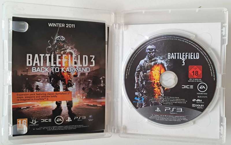 Battlefield 3 for PS3 Complete Game + Manual (Tested) Good Condition!