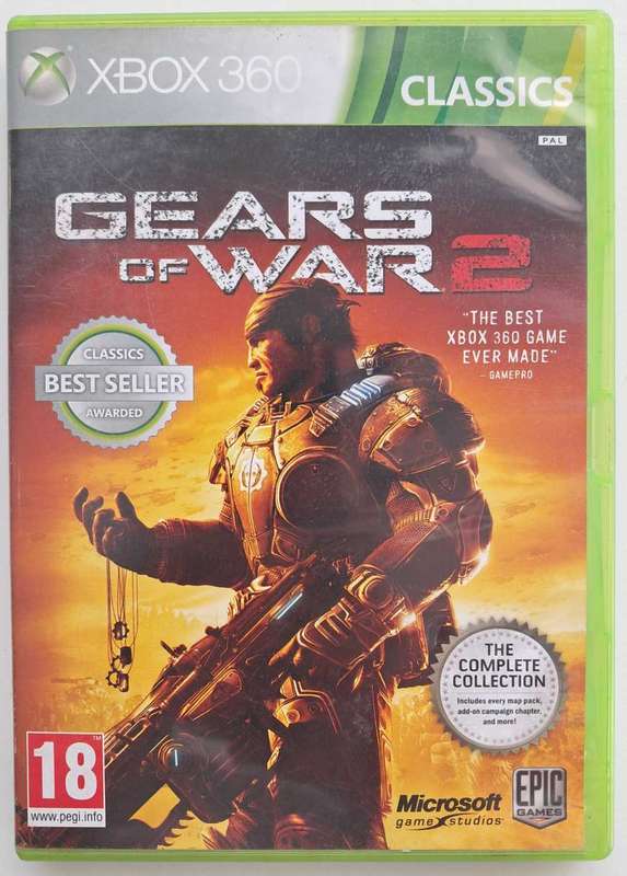 Gears Of War 2 [Classics] for Xbox 360 (CIB) - Good Condition!