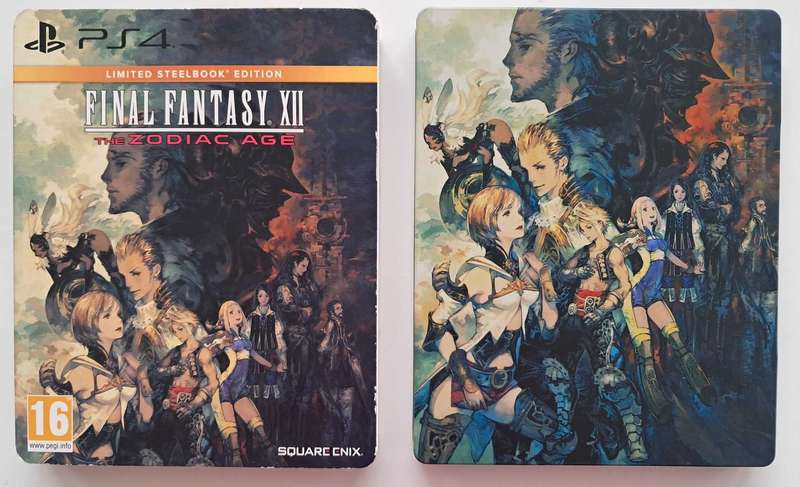 Final Fantasy XII: The Zodiac Age [Limited Steelbook Edition] for PS4 (CIB) - Good Condition!