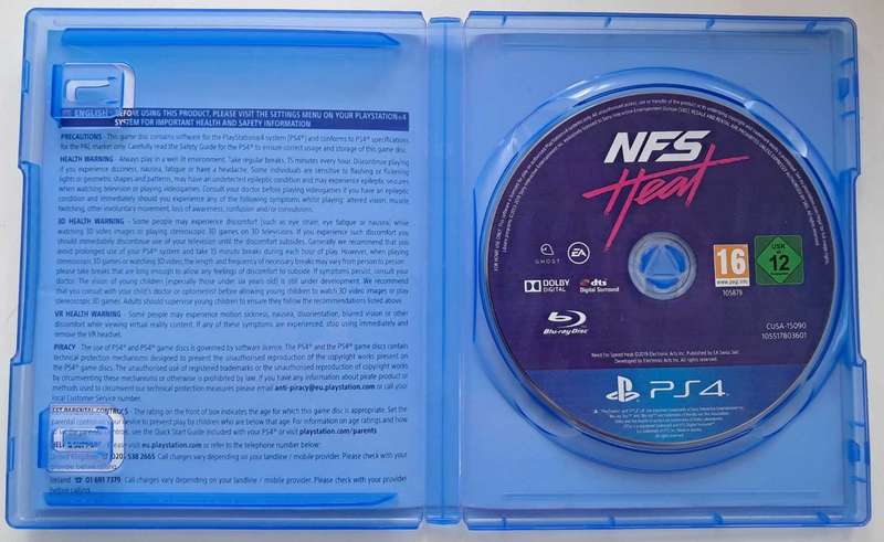 Need For Speed Heat for PS4 Good Condition!
