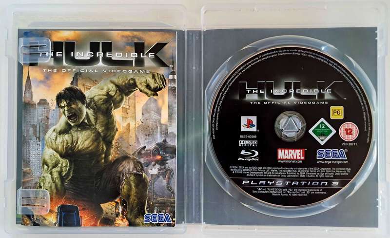 The Incredible Hulk for PS3 Complete Game + Manual (Tested) - Good Condition