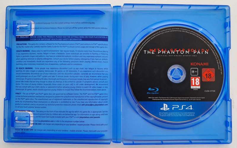 Metal Gear Solid V: The Phantom Pain [Day One Edition] for PS4 - Good Condition!