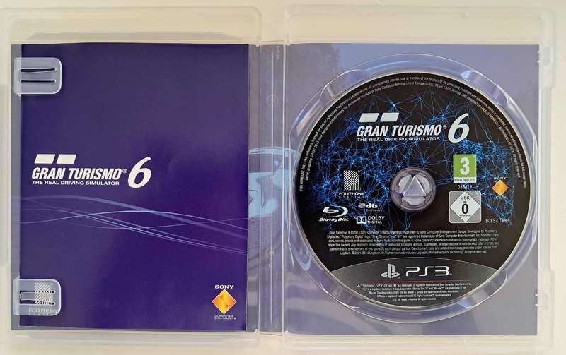 Gran Turismo 6 for PS3 Complete Game + Manual  - Good Condition!