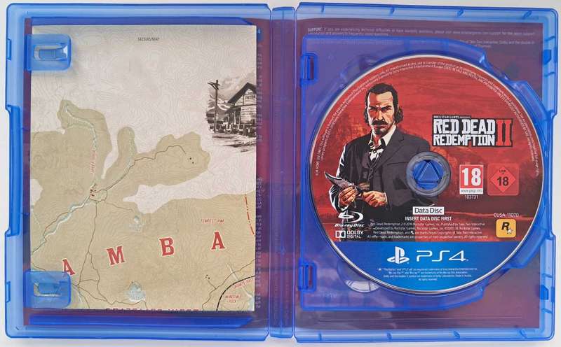 Red Dead Redemption 2 for PS4 Complete Game + Map Great Condition!