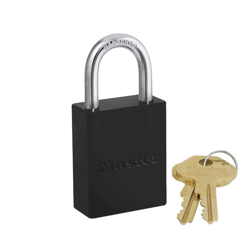 Master Lock Safety Padlock Aluminium Black KA