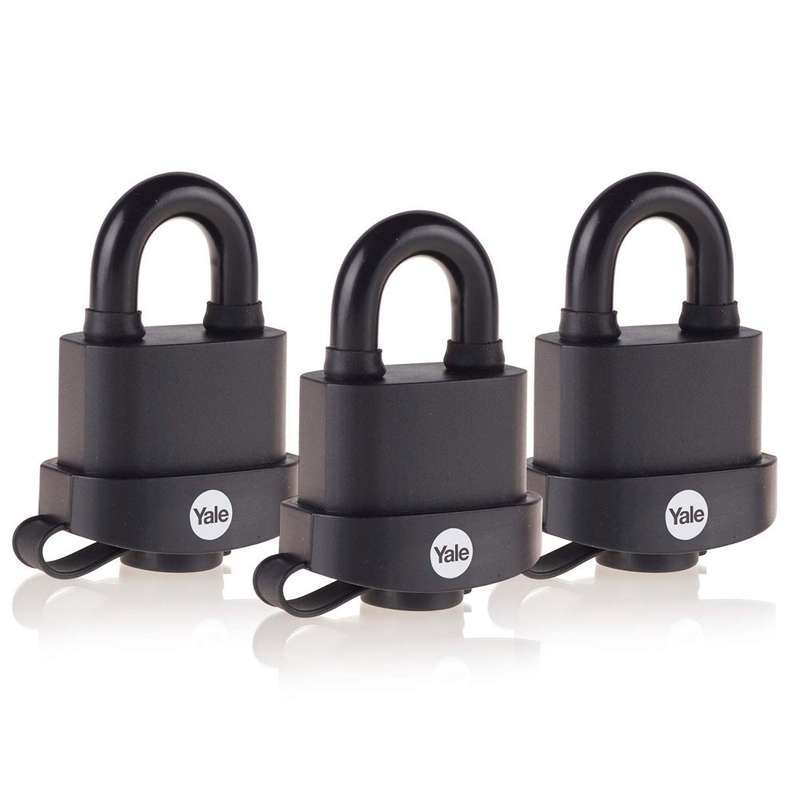Yale All Weather Padlock 35mm KA Tri Pack