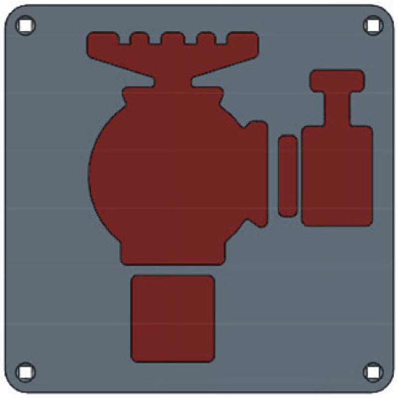 Union Engraved Plate Fire Hydrant
