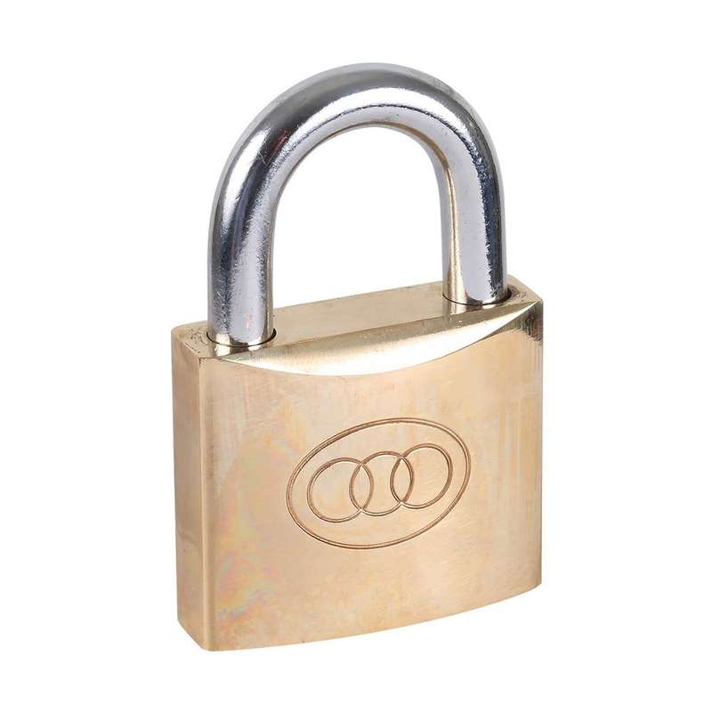 Tri-Circle Brass Padlock 50mm KA