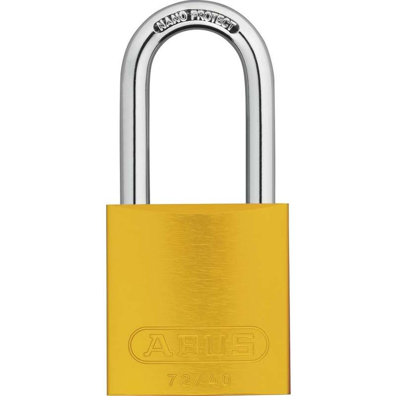 Abus 72/40HB40 Aluminium Padlock Yellow KA