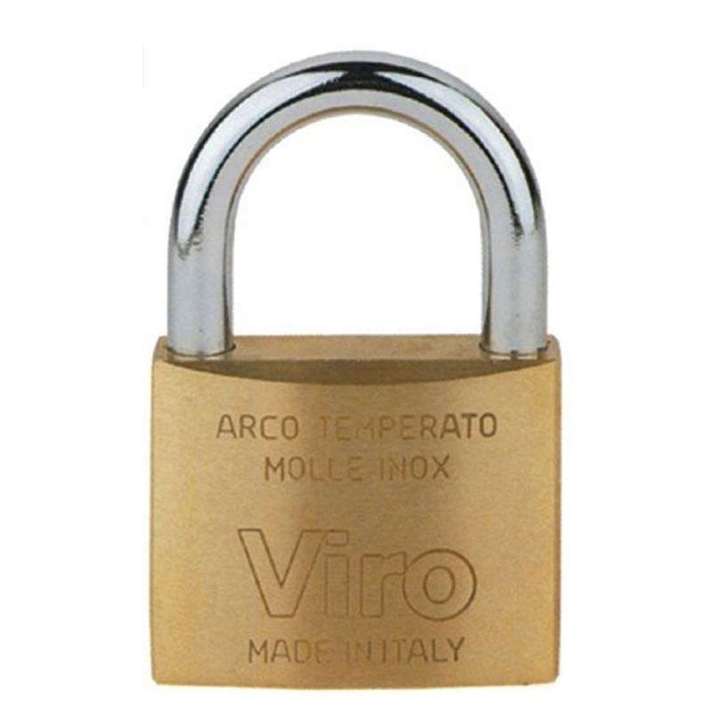 Viro Brass Padlock 60mm Keyed Alike