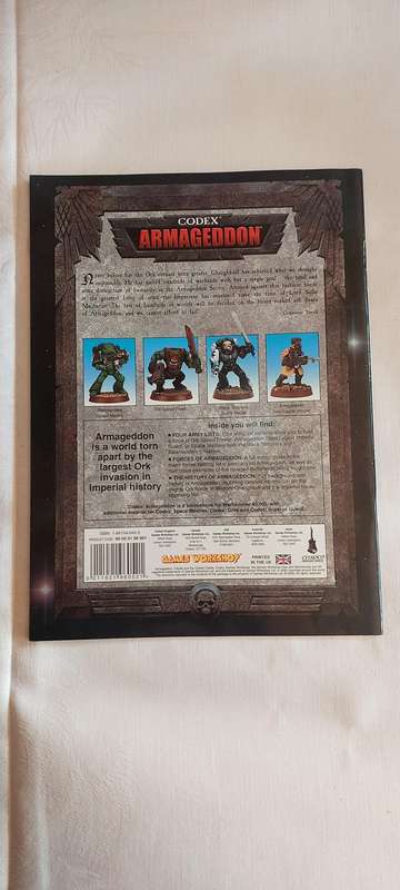 Warhammer 40k Codex Armageddon 3rd Edition Paperback