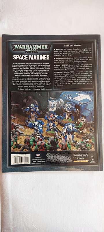 Warhammer 40k Codex Space Marines 4th edition Hardcover