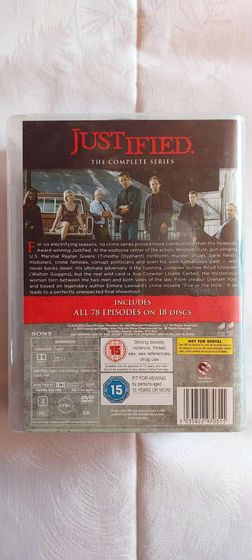 Justified DVD Complete set season 1-6