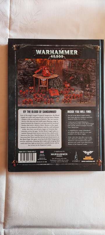 Warhammer 40k Codex Blood Angel's 8th edition